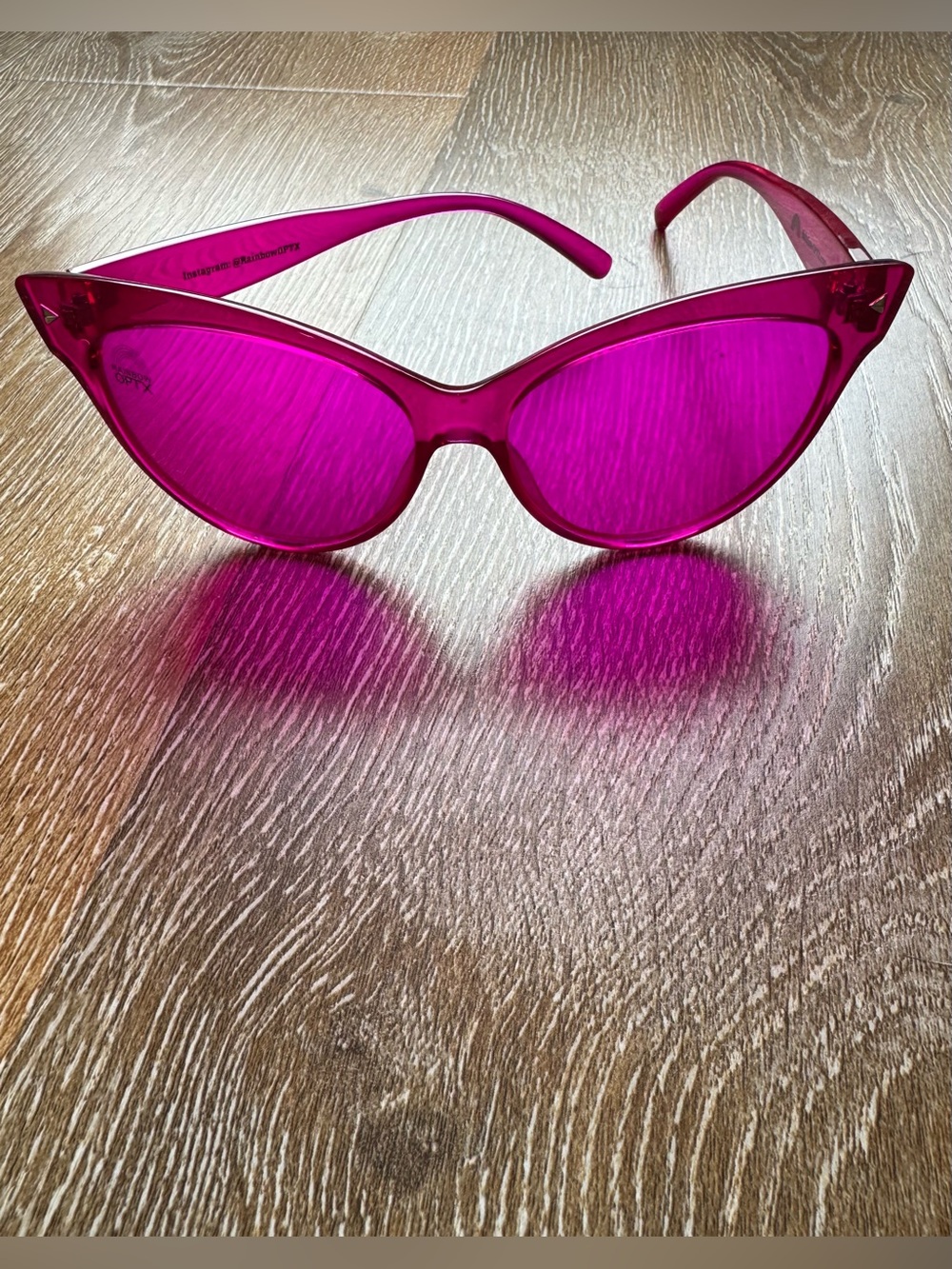 Rainbow Optx Magenta Lens Sunglasses